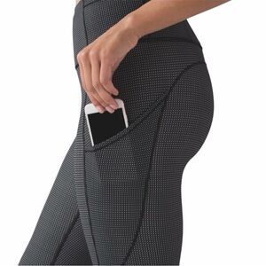 Lululemon Fast and Free Tiny Check 7/8 Leggings